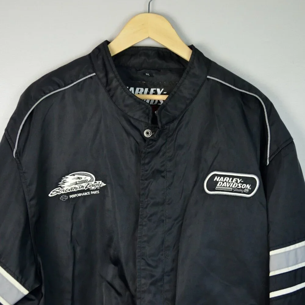 Harley Davidson Performance Scream' Eagle Racing Black Jacket 2XL